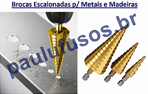 Brocas Escalonadas para Metais e Madeiras