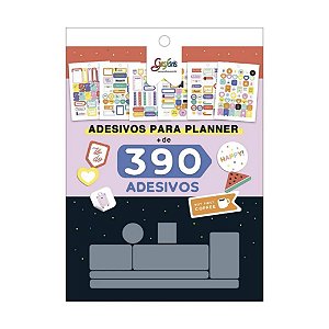 Adesivos decorados para Planner com 12 Folhas - Tilibra