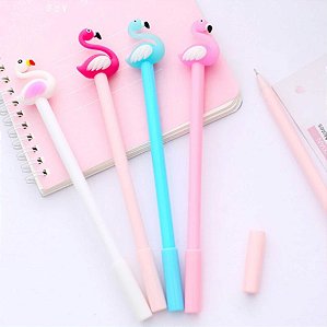 Caneta Flamingo - coloridos
