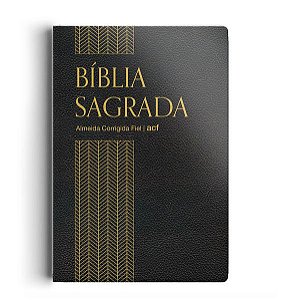 BÍBLIA ACF - CAPA SEMI LUXO PRETA - ALMEIDA CORRIGIDA FIEL
