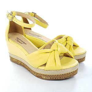 Sandália Anabela Bottero Amarela - Lojas Micalce Calçados Confortáveis e  Moda e Acessórios
