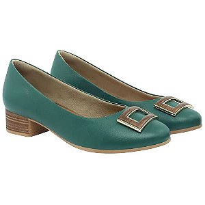 Sapato Usaflex Verde com Fivela