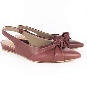 Sapato Usaflex Slingback Vermelho Rebu