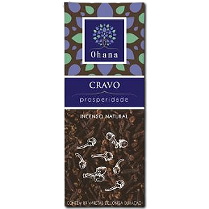 Incenso Cravo - Ohana Natural