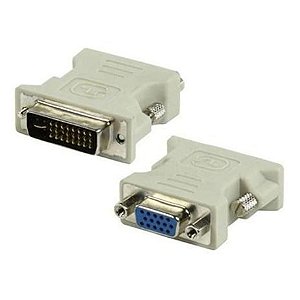 Adaptador Dvi-i 24 5 Pinos Macho P/ Vga 15 Pinos Femea