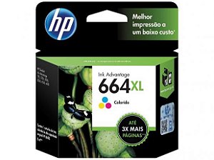 Cartucho Original Hp 664xl Colorido Inkjet