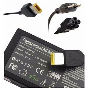 Fonte para Notebook Lenovo - Plug Retangular