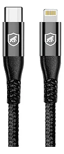 Cabo De Celular Lightinig Para Tipo C 1m Raptor Preto GS-9021 Gshield