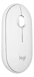 Mouse Optico Sem Fio Bluetooth Pebble 2 Silent M350S Branco Logitech