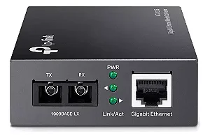 Conversor de Rede Fibra Optica Midia Gigabit MC210CS Tp-link