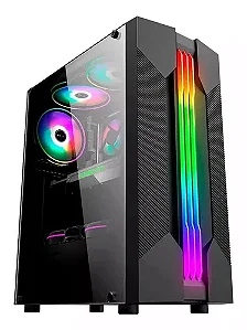 Gabinete Desktop Gamer CG01A9 Bifrost 6 Led RGB Preto CG01A9RH0010B0X Kmex