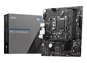 Placa Mãe Desktop Intel Lga 1200 Ddr4 M2 Matx H510M-B H470 Msi Pro