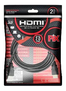 Cabo Hdmi x Hdmi 1.4 4k 2m Pix