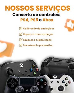 Manutenção e Reparo para controles de PS4 PS5 Xbox S Xbox Series S / X