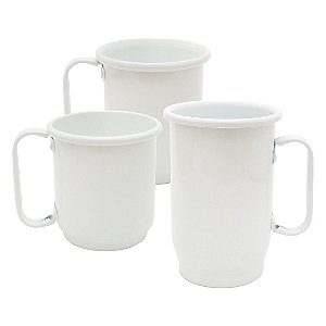 Caneca de Alumínio Branca