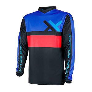 Camisa Mattos Racing Assimilate Azul/Vermelho