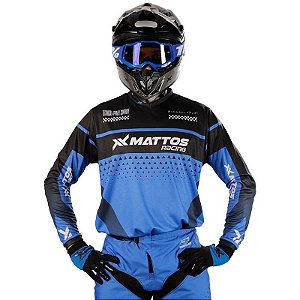 Camisa Mattos Racing Finish 23 Azul