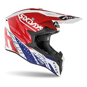 Capacete AIROH Wraap Six Days France Gloss