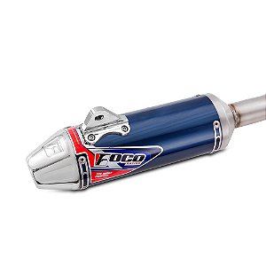 Escapamento Strong F1 MXF 270F Azul Alto Brilho - Foco Racing