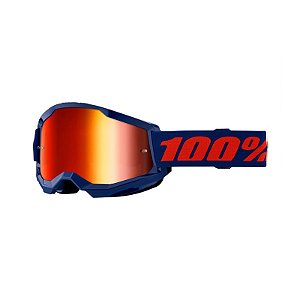 Óculos 100% Strata 2 Espelhado Navy