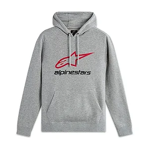 Moletom Alpinestars Always 2.0 Hoodie Cinza Claro / Vermelho