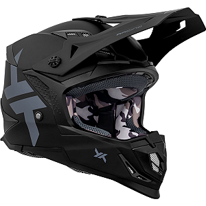 Capacete Mattos Racing Atomic Icon Preto Fosco