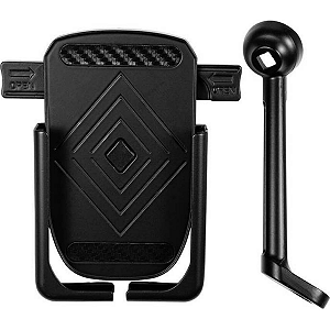 Suporte Celular GP Tech Smartphone Motocom MT500-2 Retrovisor Preto