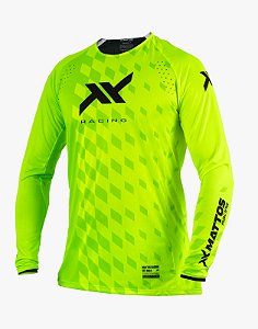 Camisa Mattos Racing Pro Grid - Amarelo Fluorescente