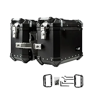 Baú Lateral GP TECH 30L Alumínio Preto Universal