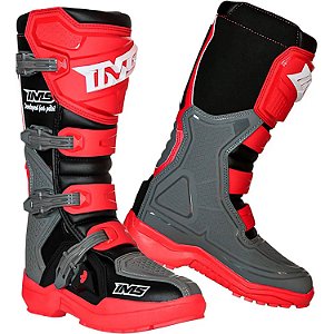 Bota IMS Robust Injetada Cinza Vermelho