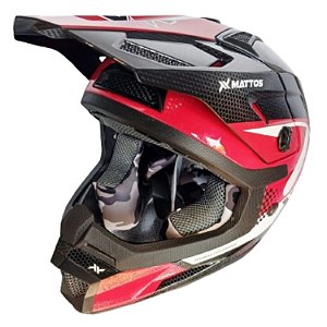 Capacete Mattos Racing Echoes Kids 26 - Vermelho