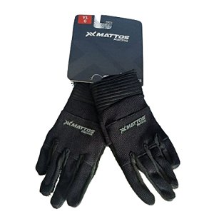 Luva Mattos Racing Strikerr Infantil - Preto