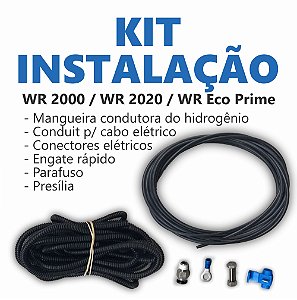 KIT INSTALAÇÃO para Reator Gerador WR2000 / WR2020 / WR Eco Prime (Contém 1 kit)