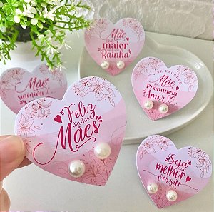 Tag com brinco  Dia das Mães - 10 unidades
