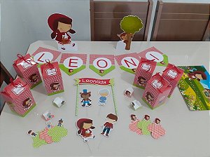 Kit Festa Infantil Chapeuzinho Vermelho 178 Pças - Ateliê Festa e