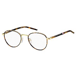 Armação para Óculos Tommy Hilfiger TH 1687 J5G - 50 Dourado