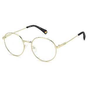 Armação de Óculos Polaroid Pld D449 J5G - 53 Dourado
