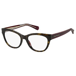 Armação de Óculos Tommy Hilfiger Th 1863 086 - 53 Marrom