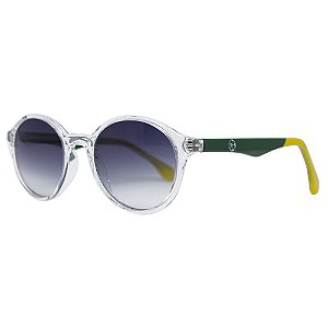 Óculos de Sol Infantil Plug Kirk 465 - Verde e Amarelo 48 - Brasil