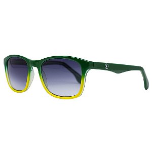 Óculos de Sol Infantil Plug Mel 461 - Verde e Amarelo 48 - Brasil