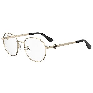 Armação de Óculos Moschino Mos586 000 - Dourado 52