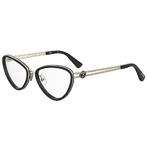 Armação de Óculos Moschino Mos585 807 - Preto 54