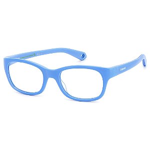 Armação de Óculos Infantil Polaroid Pld K006 MVU - 44 Azul