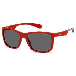 Óculos de Sol Infantil Polaroid Pld 8053/S 4E3 - 49 Vermelho
