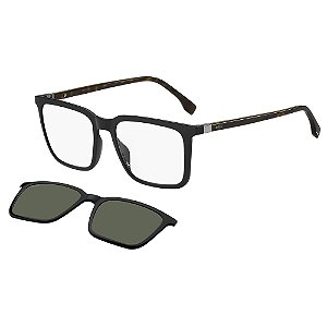 Armação de Óculos Clip On Hugo Boss 1492/CS WR7 - Preto 55
