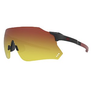 Óculos Esportivo HB Quad X 2.0 - Preto Fosco e Vermelho 148