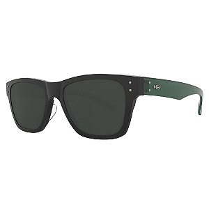 Óculos de Sol HB Foster - Preto Fosco e Verde 52