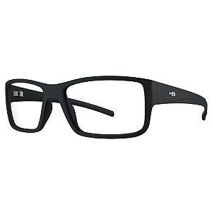 Armação de Óculos HB 93017 - 54 Preto Fosco
