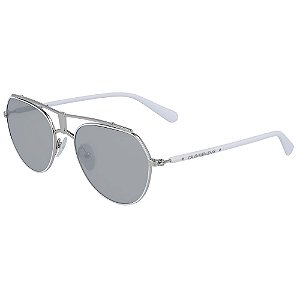 Óculos de Sol Calvin Klein Jeans CKJ19304S 100 - 54 Branco
