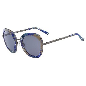 Óculos de Sol Diane Von Furstenberg DVF833S ADELINE 414/50 Azul - Redondo